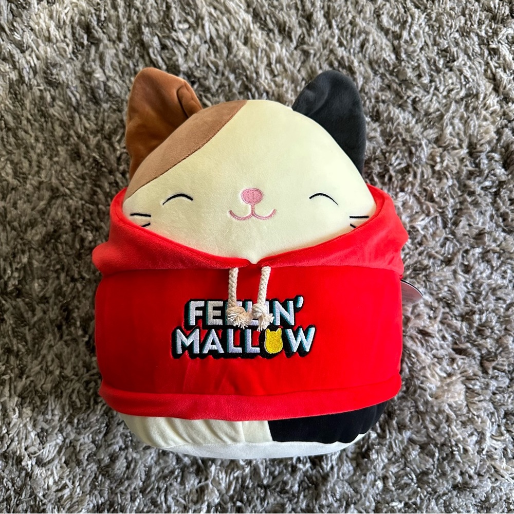 SOLD NWT 12” Select Series Squishmallow - Feelin’ Mallow Cam with Hoodie